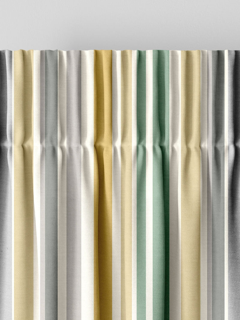 Yellow Multi Stripe made to measure curtains for kids (British brand)