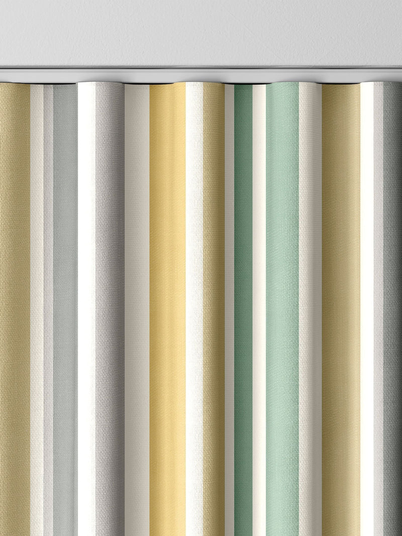 Yellow Multi Stripe made to measure curtains for kids (British brand)