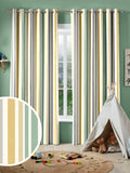 Yellow Multi Stripe made to measure curtains for kids (British brand)