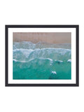 Brookpace Lascelles Multi Shore framed wall art 65x56cm - British product