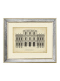Brookpace Lascelles gold vintage facade I framed print 56x46cm - British product