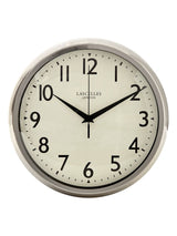 Next Lascelles Chrome Deco Style Wall Clock 30cm- Buy online at McGrocer