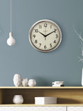 Lascelles chrome deco style wall clock 30cm diameter - British product