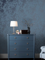 Next Laura Ashley Westbourne Midnight Blue A4 Wallpaper Sample- Buy online at McGrocer