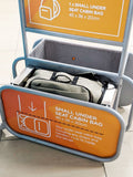 Cabin Max Manhattan backpack trolley grey 30 litre 45x36x20cm, imported from the UK