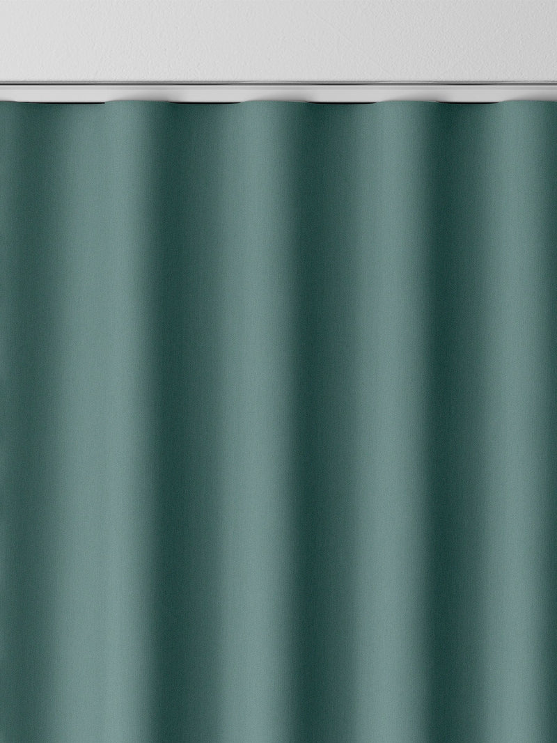 Montero Velvet teal blue made to measure curtains - British product