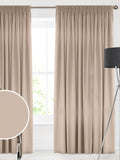 Montero Vanilla Cream velvet made to measure curtains, imported from the UK