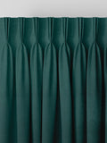 Trella peacock green made to measure curtains, imported from the UK