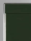Forest green Montero velvet roman blind made to measure, UK version