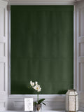 Forest green Montero velvet roman blind made to measure, UK version