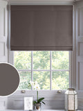 Montero Velvet roman blind in mushroom, made to measure, UK version