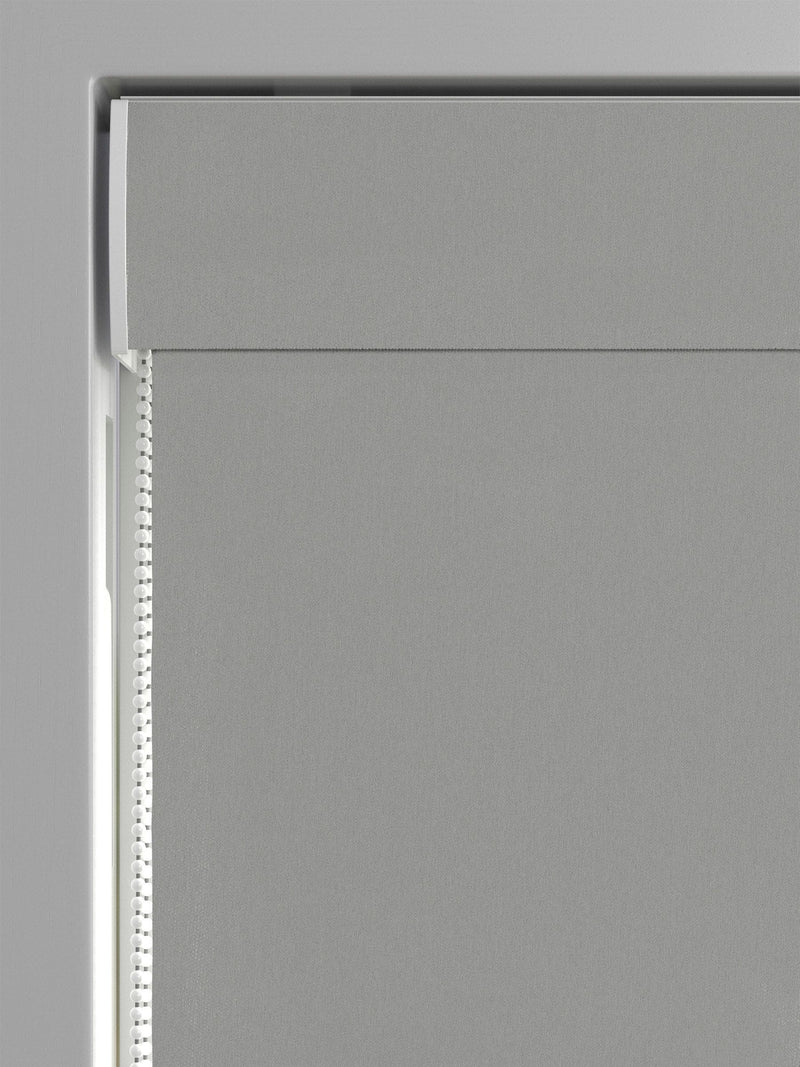 Montero velvet roman blind silver grey made to measure, imported from the UK
