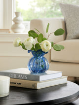 Next Blue Fluted Mini Ceramic Flower Vase- Buy online at McGrocer