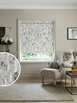 Next Voyage Maison Peony Purple Blackout Hoppa Made to Measure Roller Blind- Buy online at McGrocer