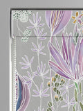 Voyage roman blind Dahlia Grey Masina, imported from the UK