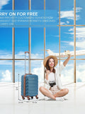 Flight Knight blue tan cabin bag 55x40x20cm, imported from the UK