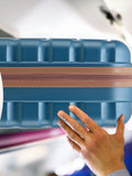 Flight Knight blue tan cabin bag 55x40x20cm, imported from the UK