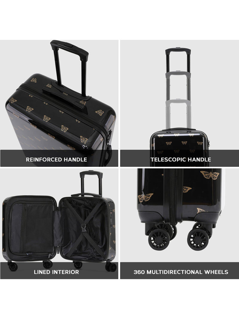 Flight Knight Butterfly hardcase suitcase with 4 wheels, imported from the UK