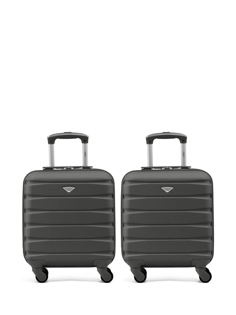 Flight Knight charcoal cabin suitcase set 45x36x20cm (British brand)