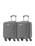 Flight Knight charcoal cabin suitcase set 45x36x20cm (British brand)