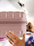 Flight Knight rose gold luggage set with underseat bags, imported from the UK