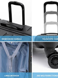 Flight Knight black anthracite hard shell cabin suitcase set 55x35x20cm - British product