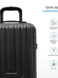 Flight Knight black anthracite hard shell cabin suitcase set 55x35x20cm - British product