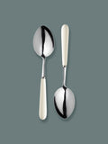 Set of 4 Ivory Large Capacity Serving Spoons