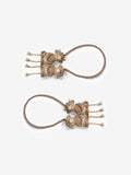Hamish wood-effect magnetic Highland Cow curtain tiebacks, imported from the UK