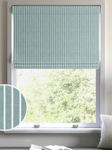 Next Franklin Teal Blue Made to Measure Roman Blind - 100% Cotton- Buy online at McGrocer