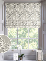Next Silver Grove Made To Measure Roman 100% Cotton Blind- Buy online at McGrocer