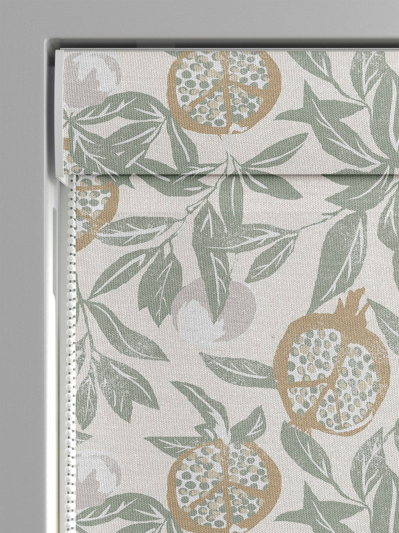 Green Halo made to measure roman blind in 100% cotton (British brand)