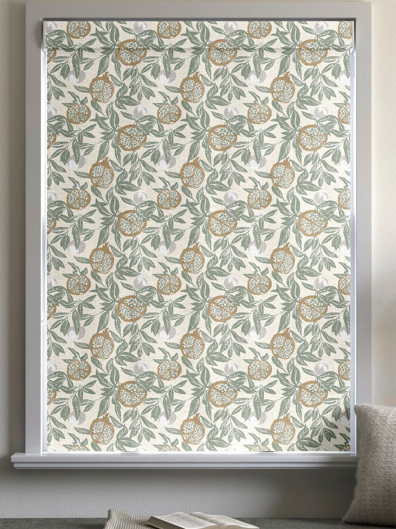 Green Halo made to measure roman blind in 100% cotton (British brand)