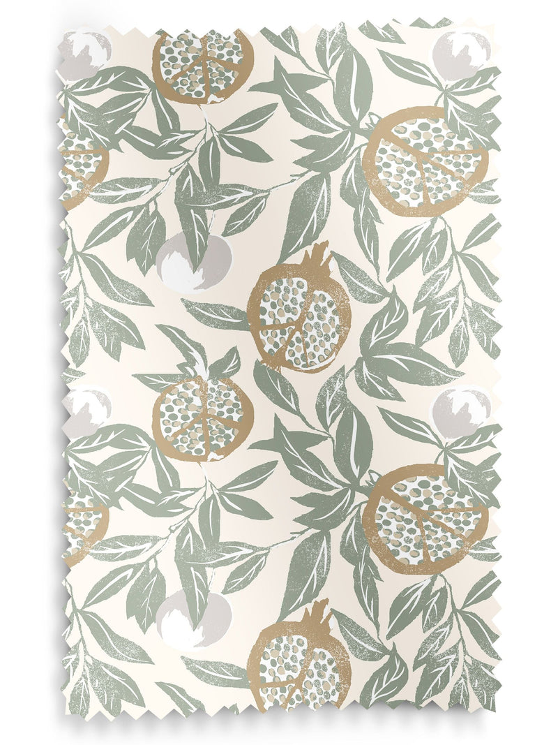 Green Halo made to measure roman blind in 100% cotton (British brand)