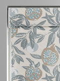 Green Halo roman blind fruit leaves print 100% cotton (British brand)