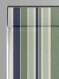 Green Huddson roman blind made to measure cotton - British product