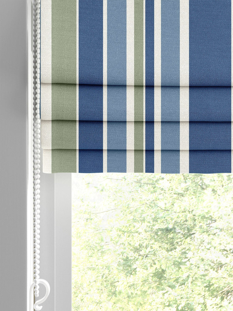 Blue Huddson Roman blind made to measure (British brand)