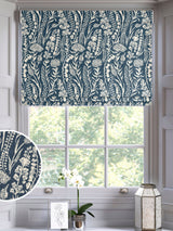 Next Jarrod Blue Roman Blind 100% Cotton- Buy online at McGrocer