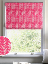 Next Pink Leaf Print Made to Measure Roman Blind- Buy online at McGrocer