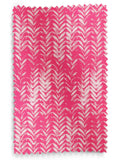 Pink leaf print made to measure Roman blind - British product