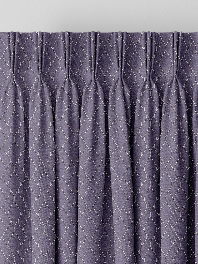 Iris Purple Molton made to measure curtains, UK version