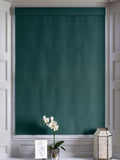 Trella teal roman blind made to measure (British brand)