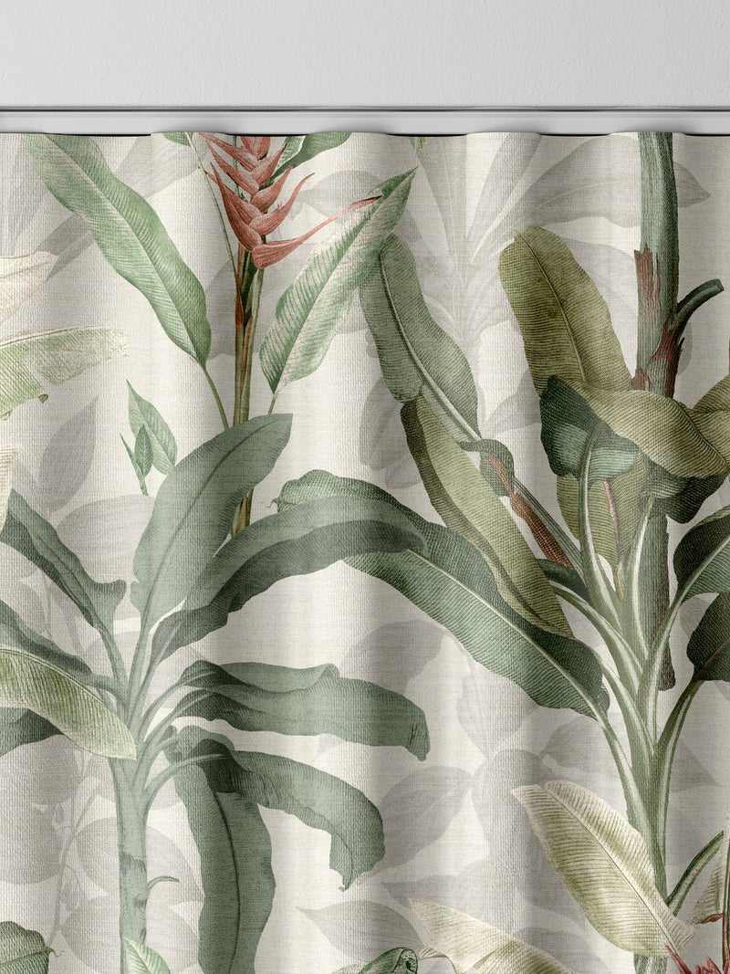 Graham & Brown Borneo palm leaf curtains, imported from the UK