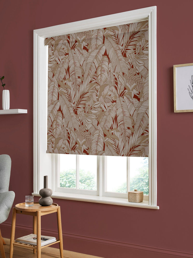 Graham & Brown roller blind Alizarin Red Paradys - British product