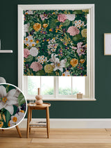 Next Graham & Brown Glasshouse Flora Emerald Green Made to Measure Roller Blind- Buy online at McGrocer