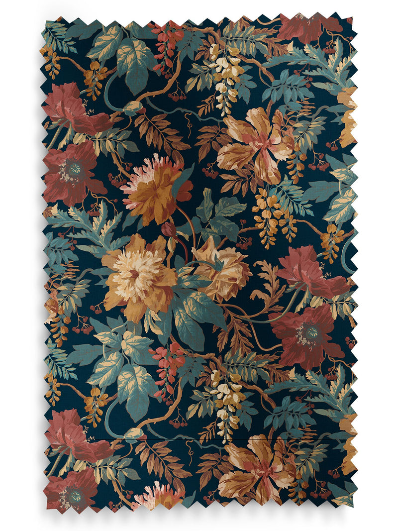 Graham & Brown Dusk Blue Florenzia roller blind, UK version