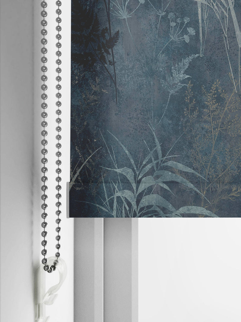 Graham & Brown Restore Midnight roller blind, imported from the UK