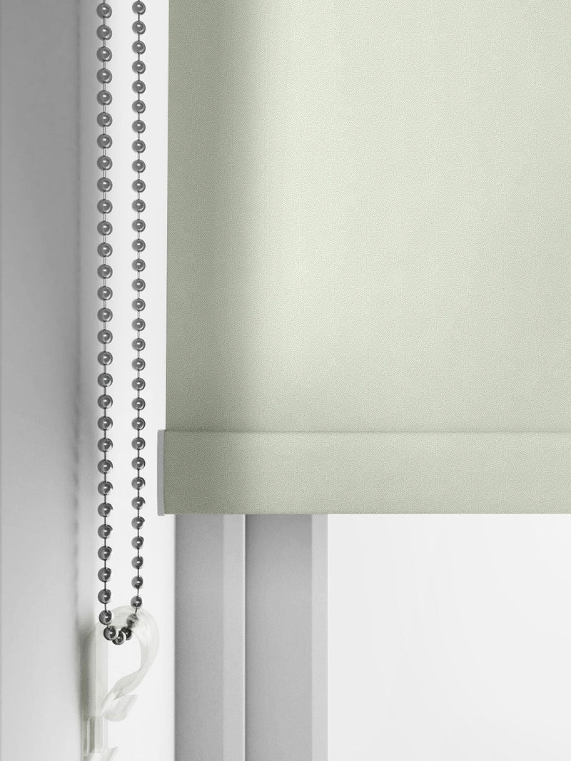 Graham & Brown Whirl roller blind in sage green, UK version