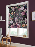 Graham & Brown Amethyst Purple Glasshouse roller blind, imported from the UK