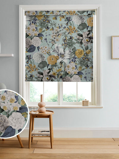 Next Graham & Brown Morning Blue Glasshouse Made to Measure Roller Blind- Buy online at McGrocer